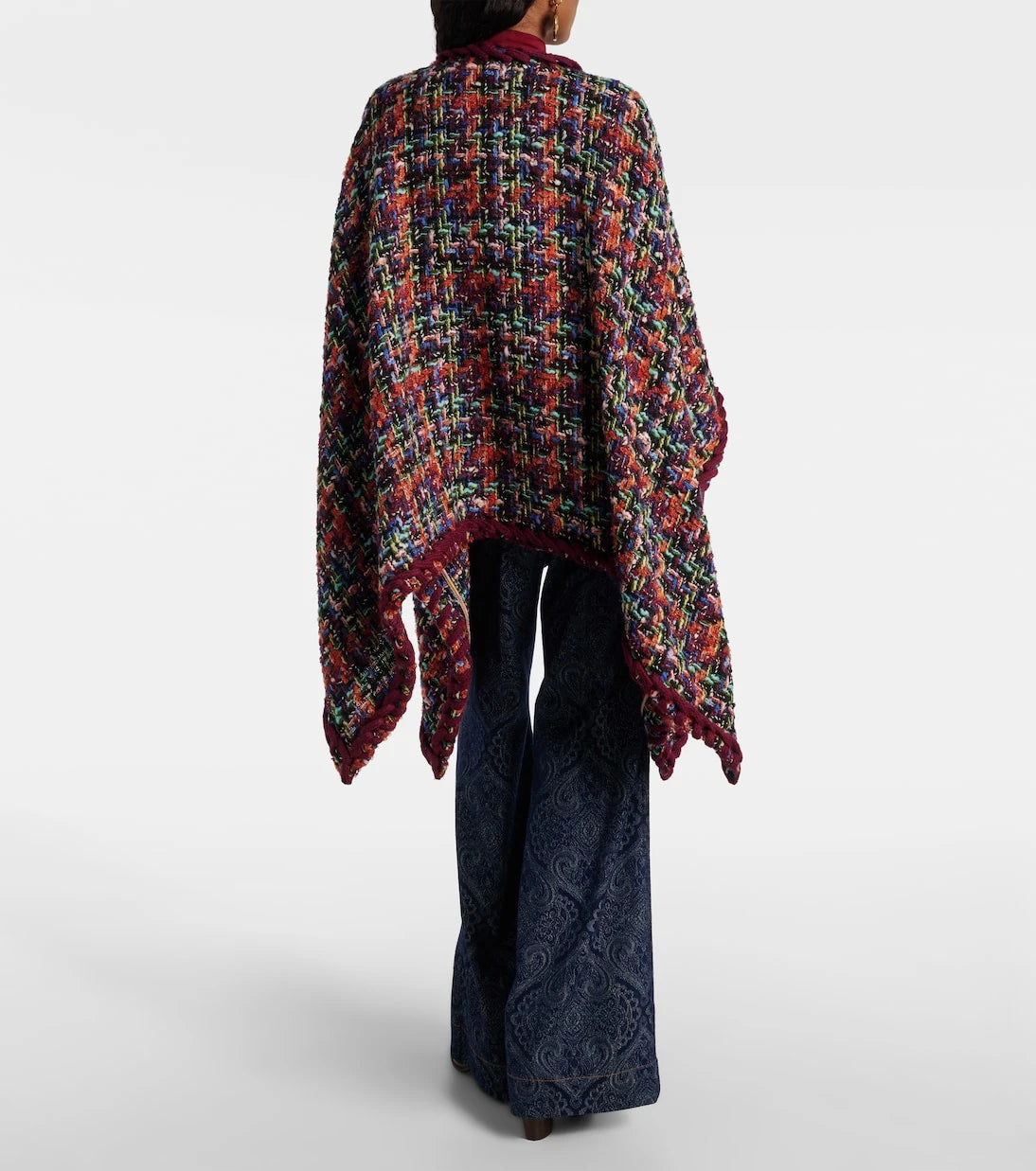 Etro - كاب من مزيج صوف الموهير والقطن التويد