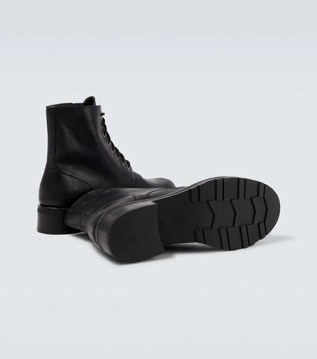 The Row - Leather combat boots