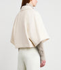White Wool-Cashmere Cropped Coat