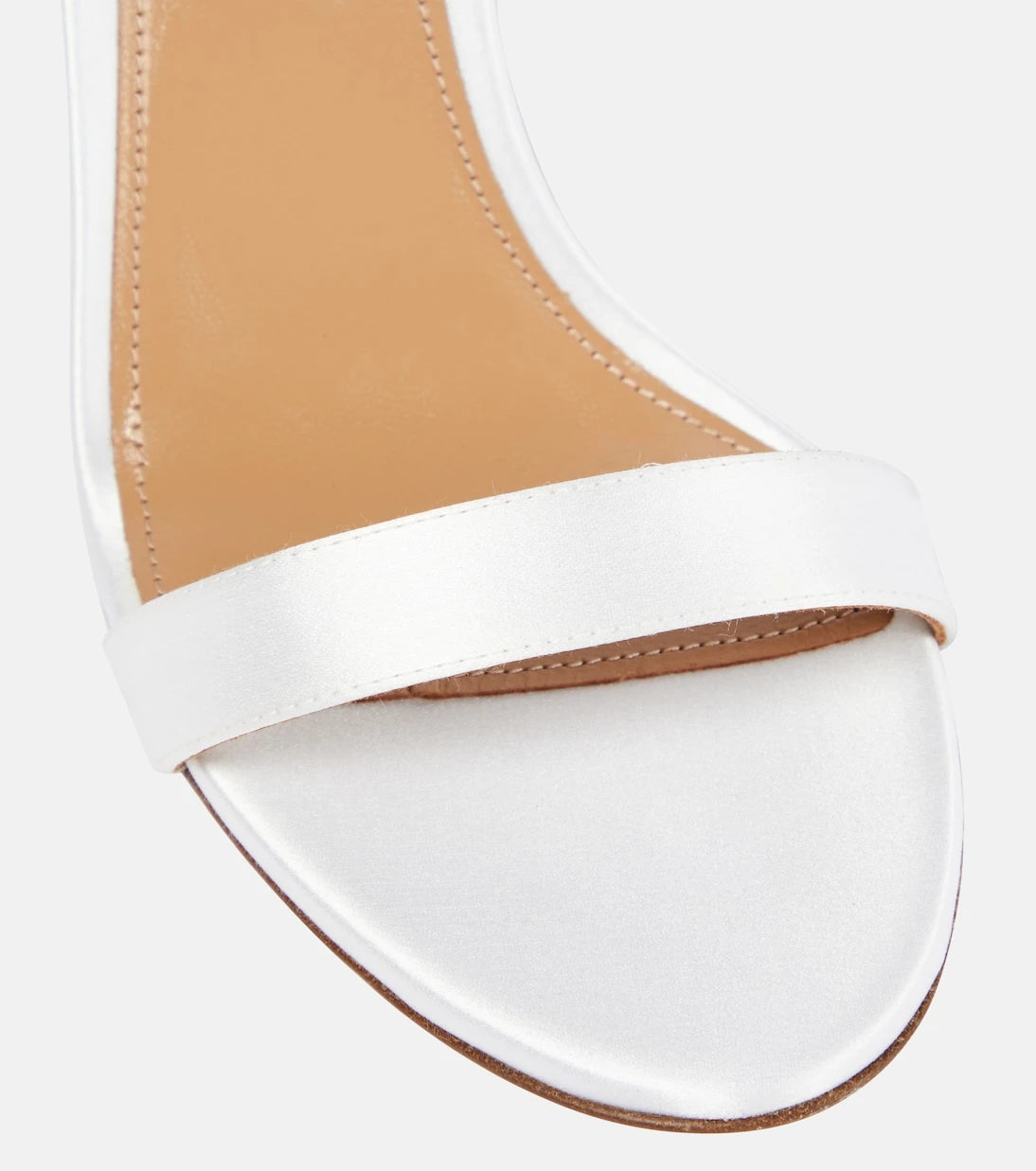 Aquazzura - So Nude 85 satin sandals