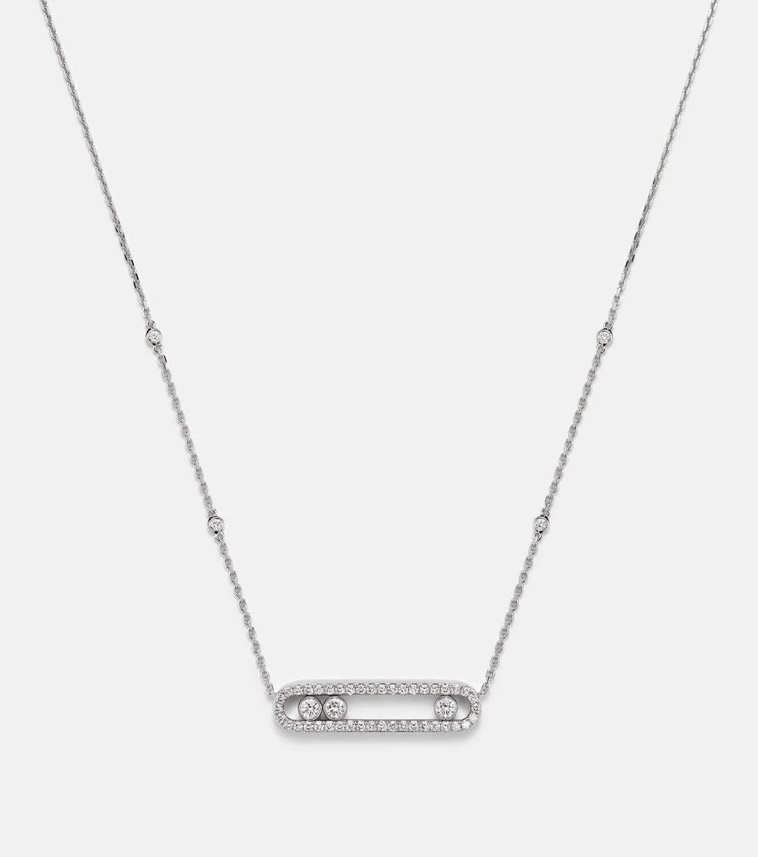 Messika - Move 18kt white gold necklace with diamonds