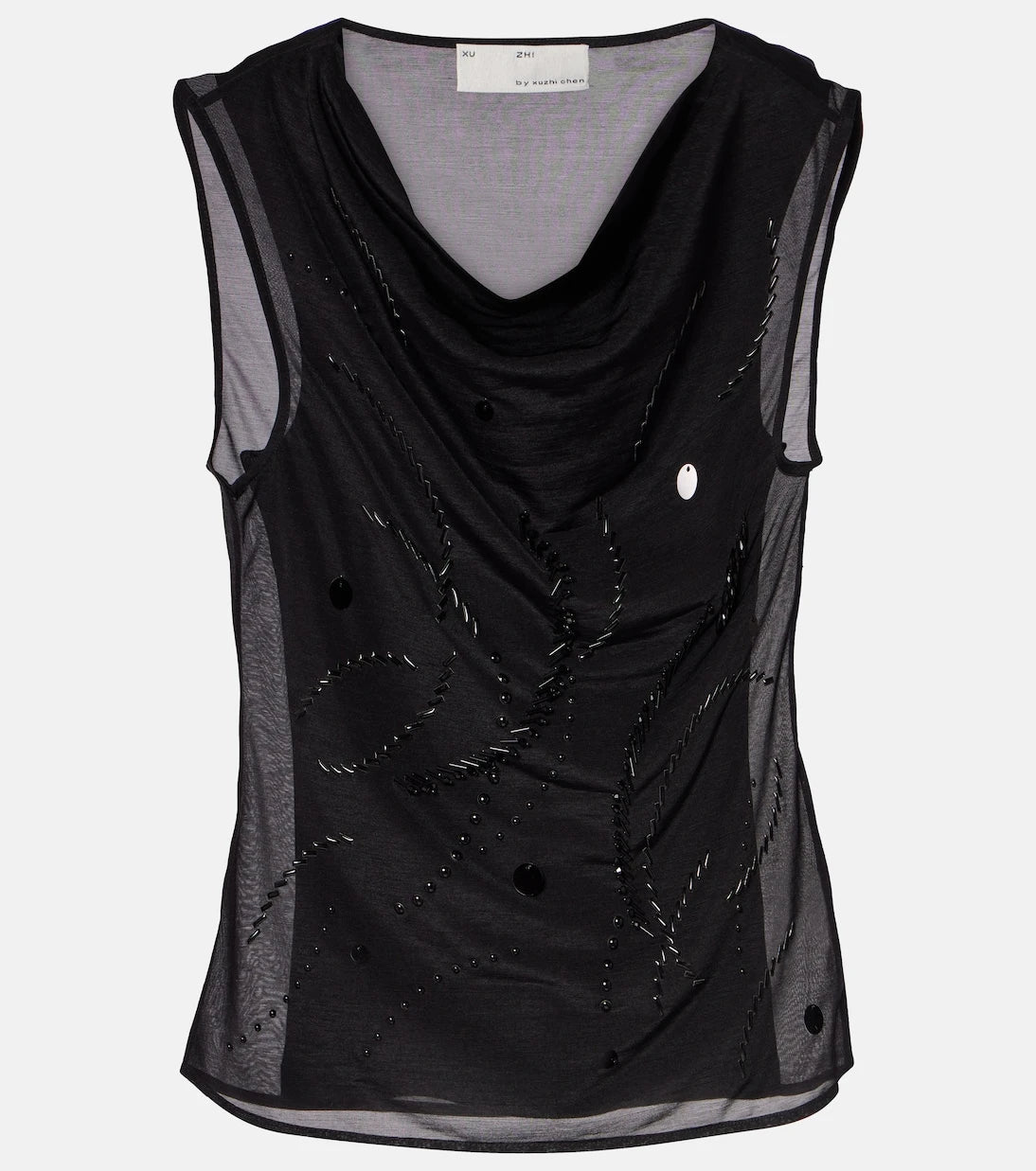 Xu Zhi - Beaded mesh top