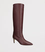 Paris Texas Burgundy Leather Knee-High Stiletto Boots 60