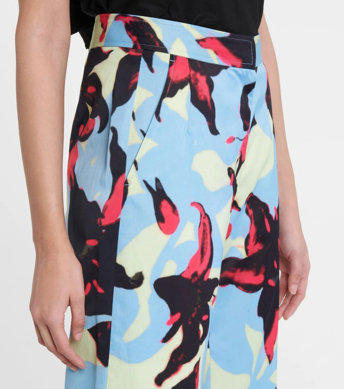 Dries Van Noten - Floral wide-leg satin pants
