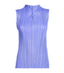 Mellow Pleats Top SAXE BLUE