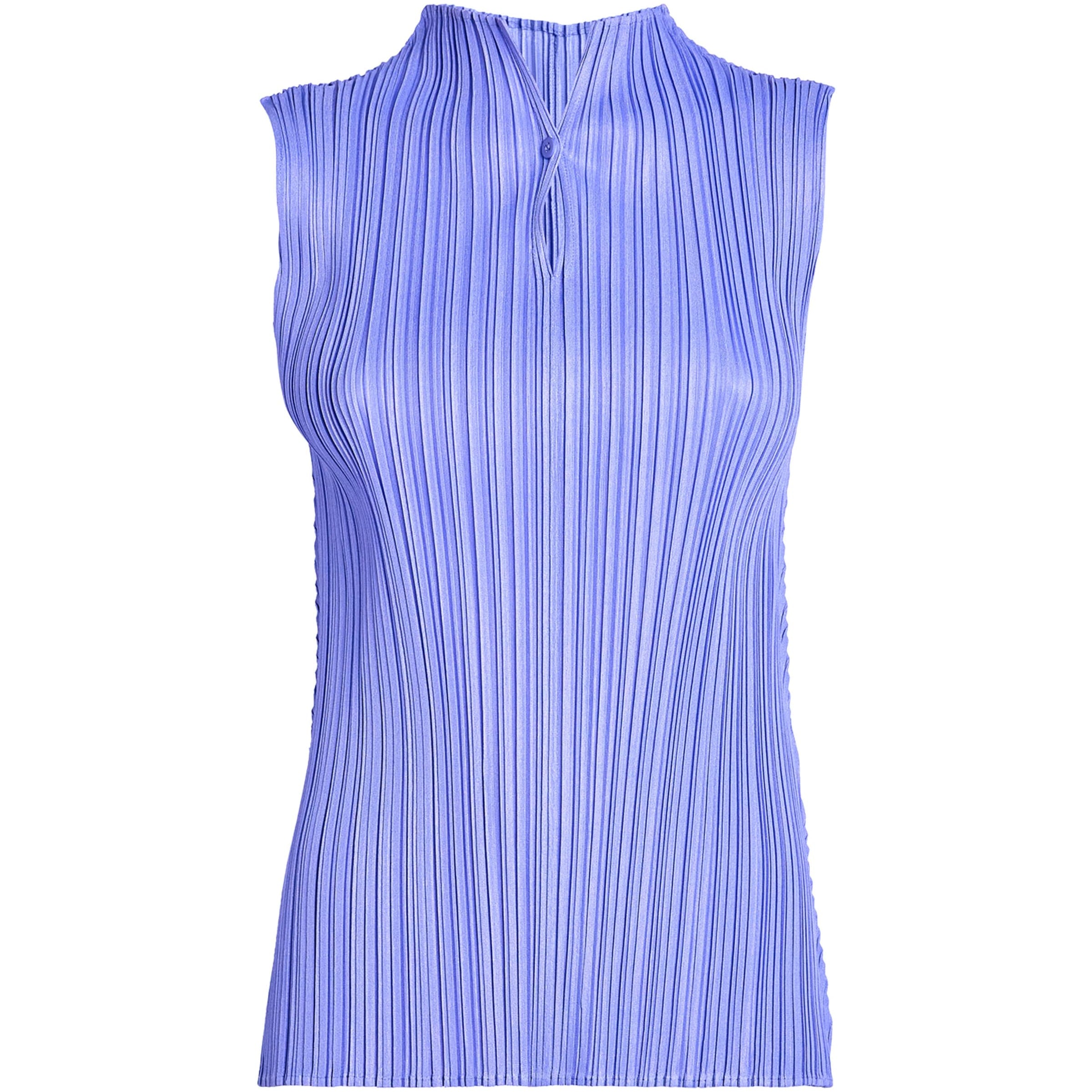 Mellow Pleats Top SAXE BLUE