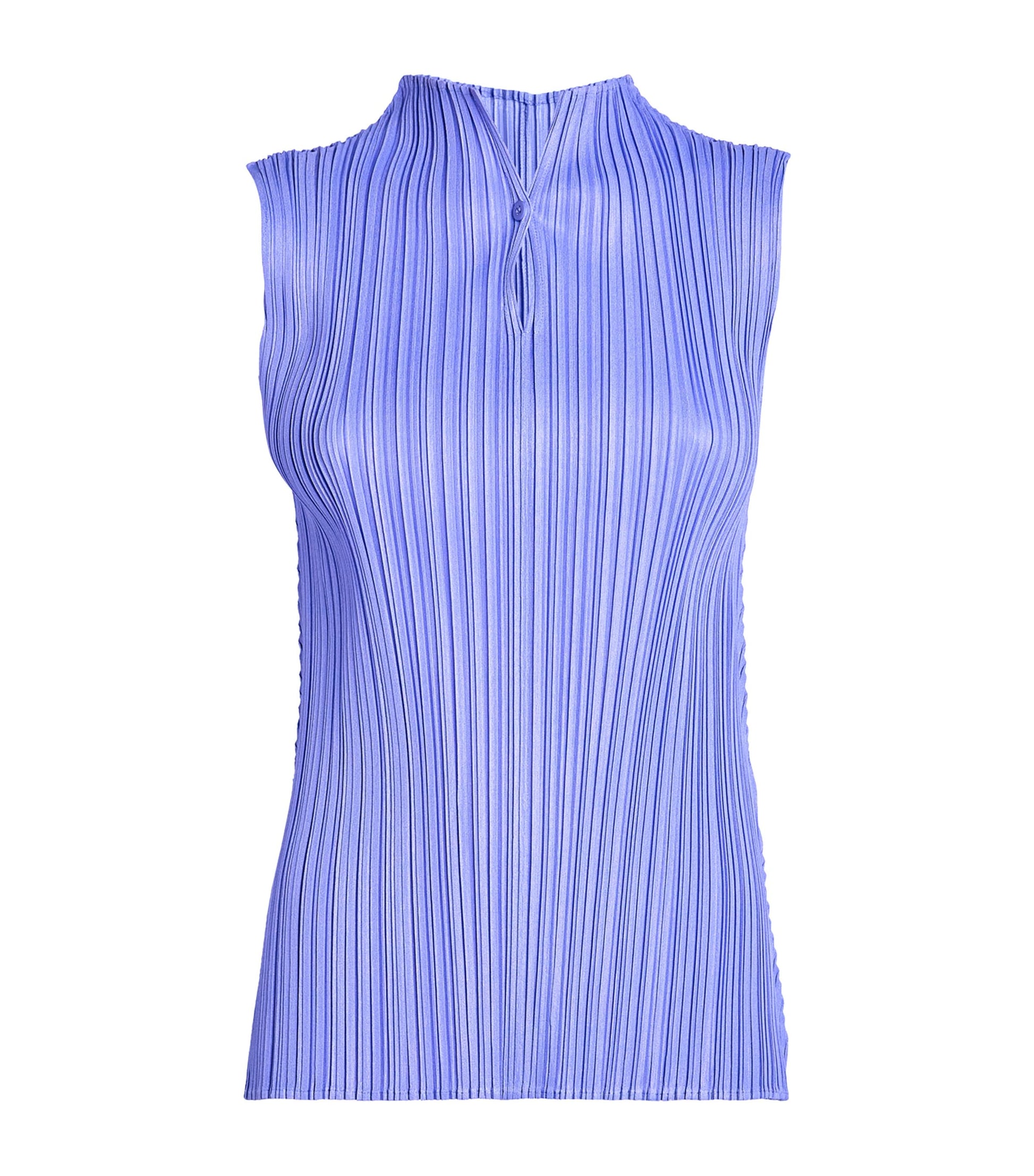 Mellow Pleats Top SAXE BLUE