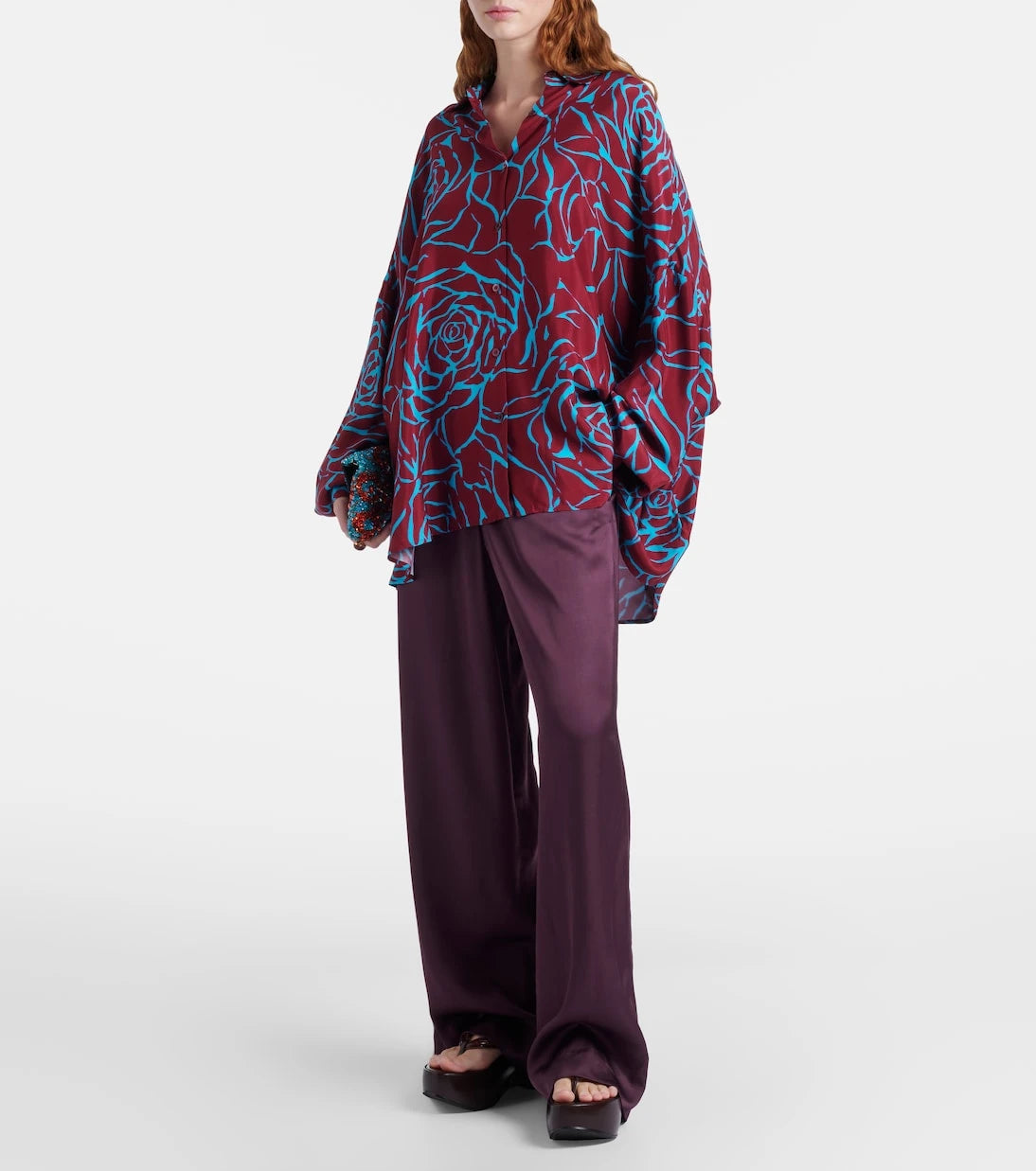 Dries Van Noten - بنطلون بقصّة واسعة