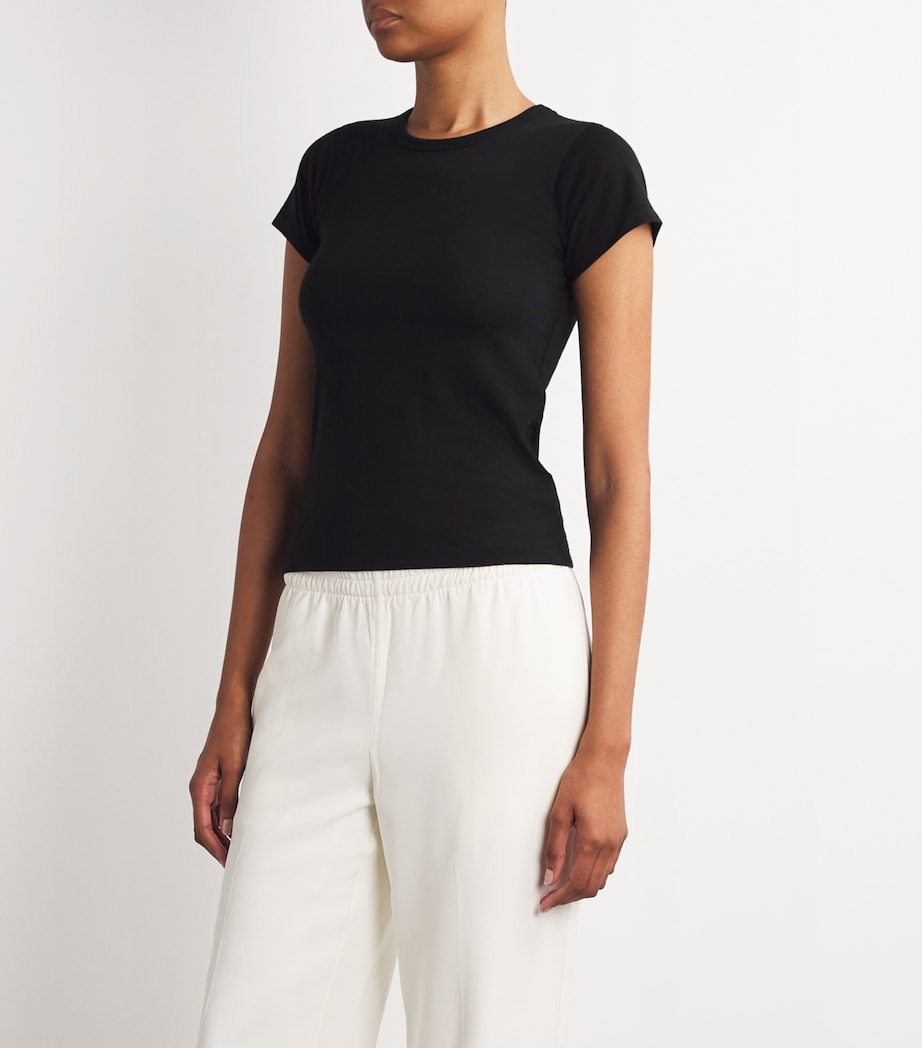 ÉTERNE Black Cotton-Modal Baby T-Shirt