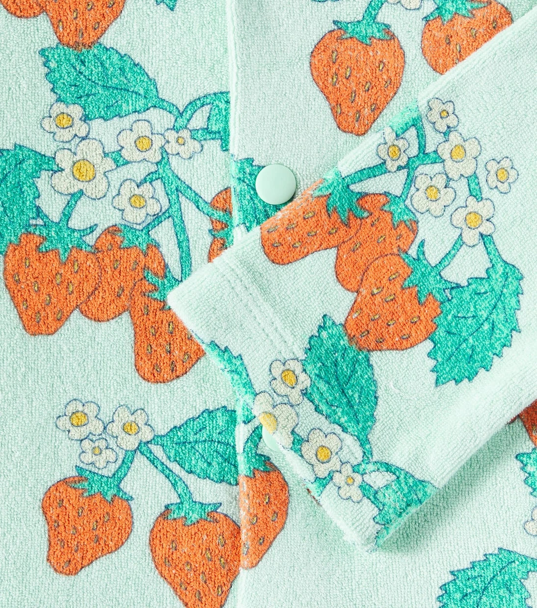 Tinycottons - Baby Strawberries cotton terry jacket
