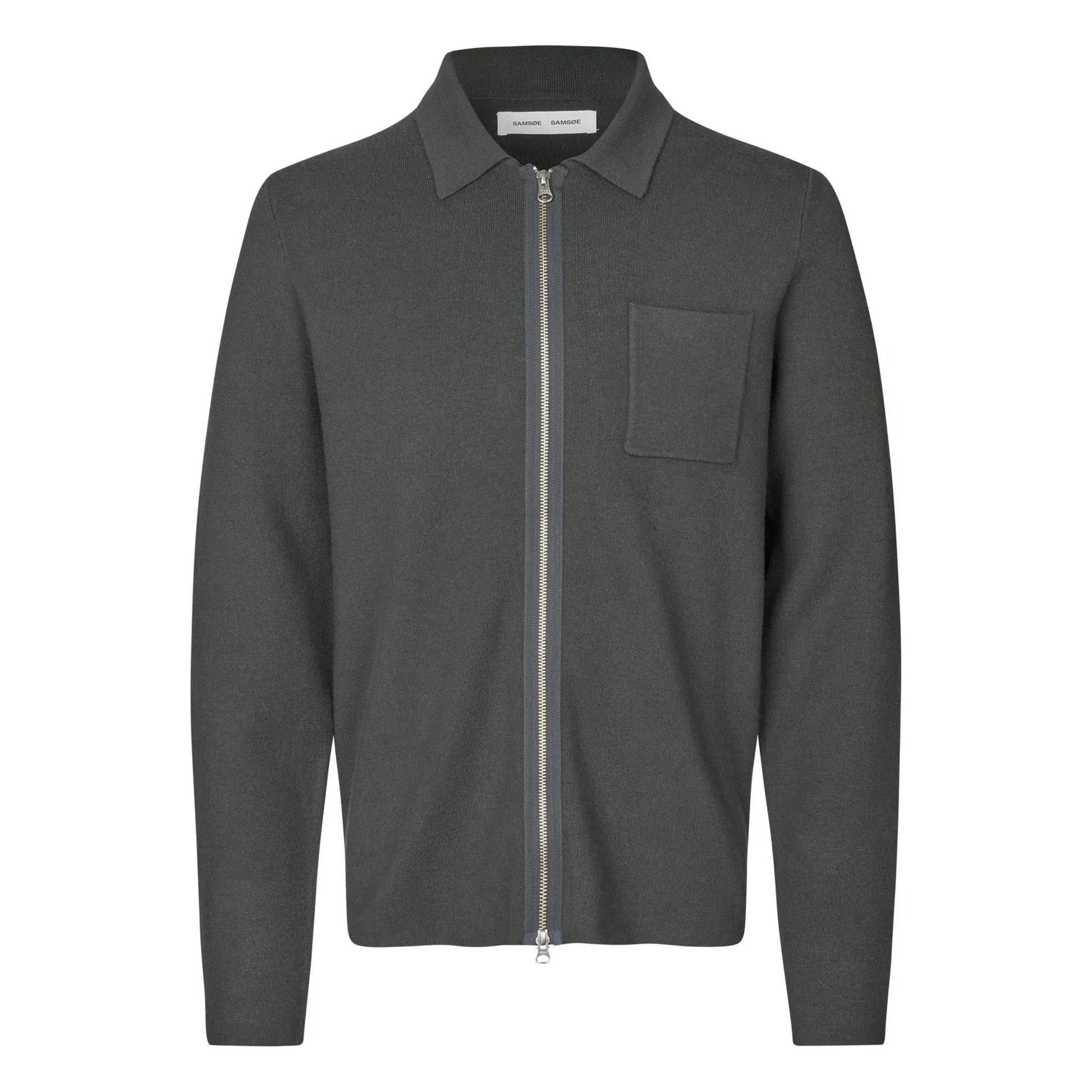 Samsoe Samsoe - Guna X Zip Cardigan | Bright black