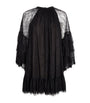 Alice+Olivia Black Lace Delia Mini Dress