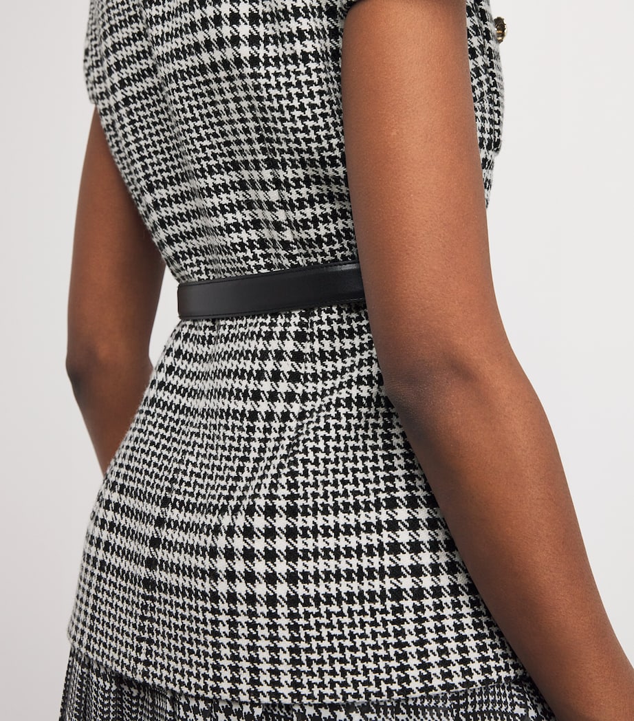 Self-Portrait Multi Houndstooth Tailored Midi Dress