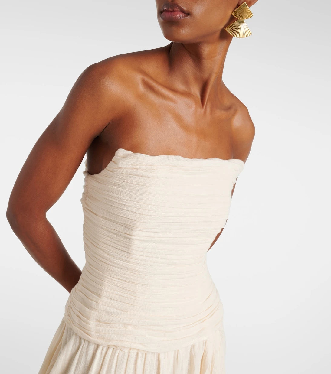 Staud - Hightide cotton-blend maxi dress