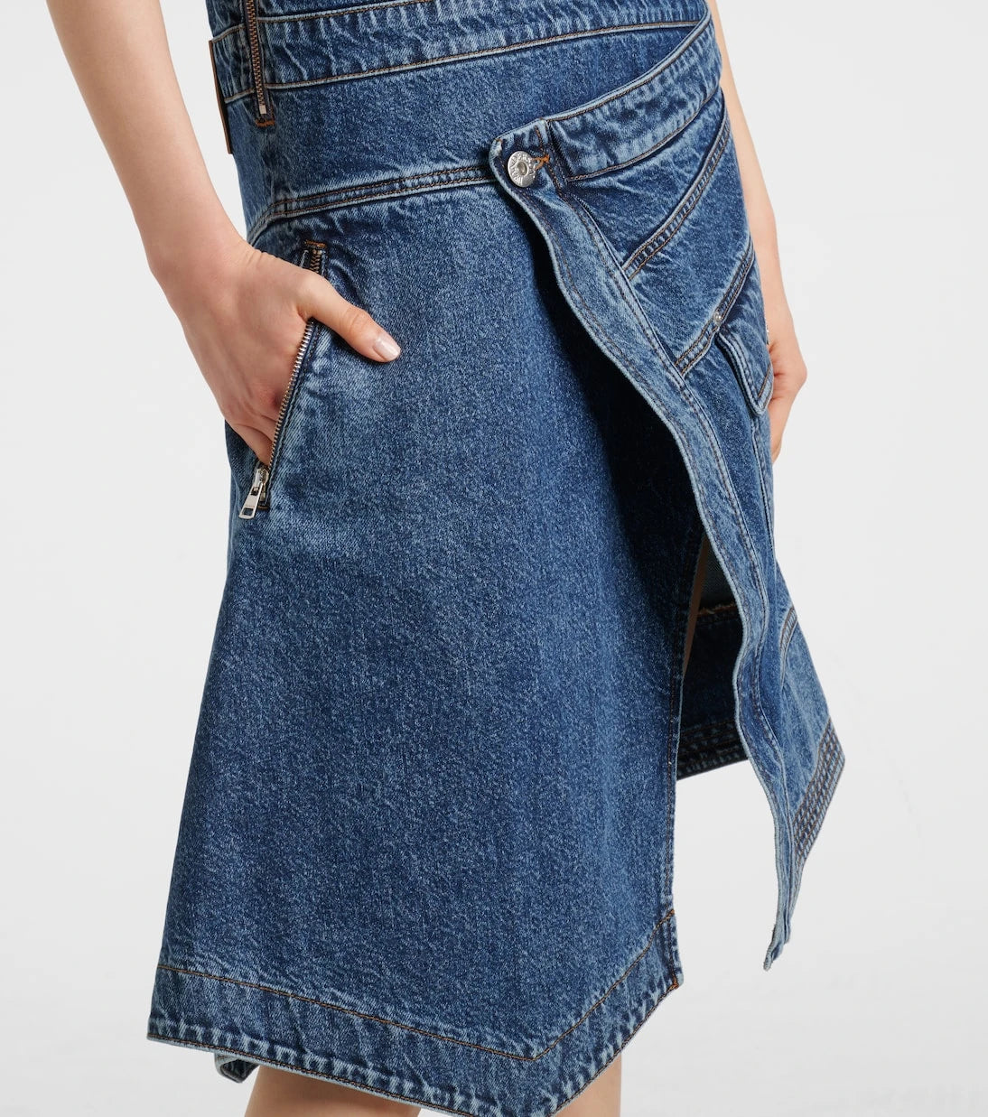 JW Anderson - Denim wrap dress
