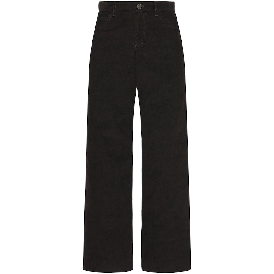 The Row Brown Eglitta Corduroy Straight Trousers