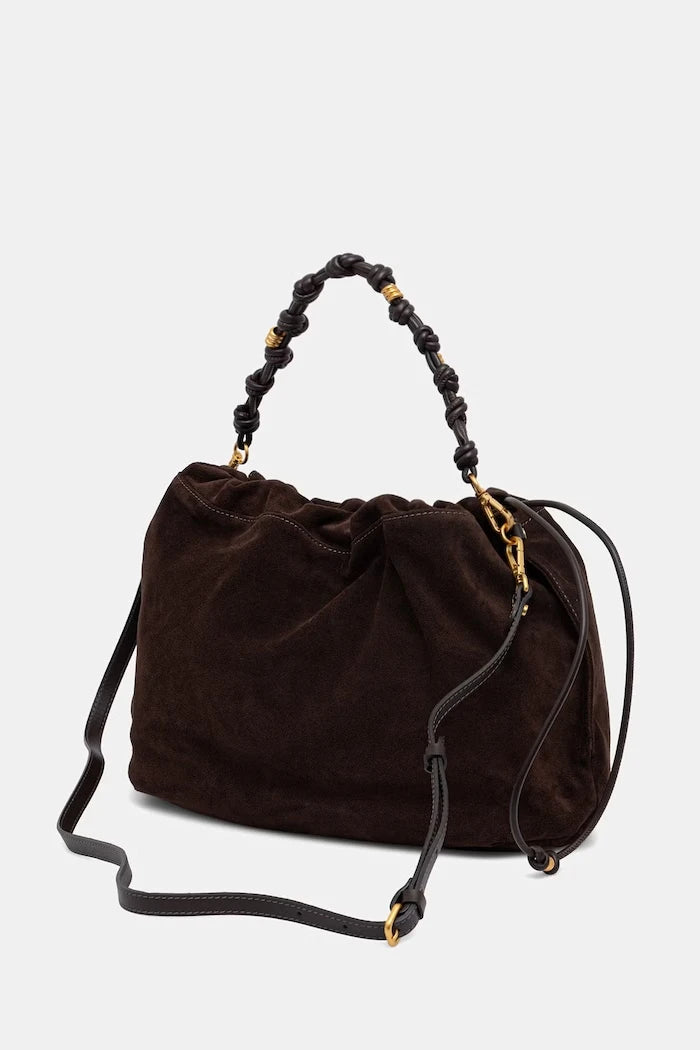 Gianni Chiarini kadın süet alışveriş çantası MORGANA