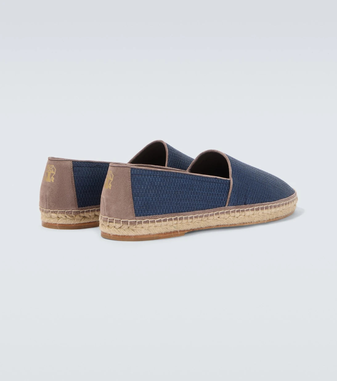 Brunello Cucinelli - Suede-trimmed canvas espadrilles