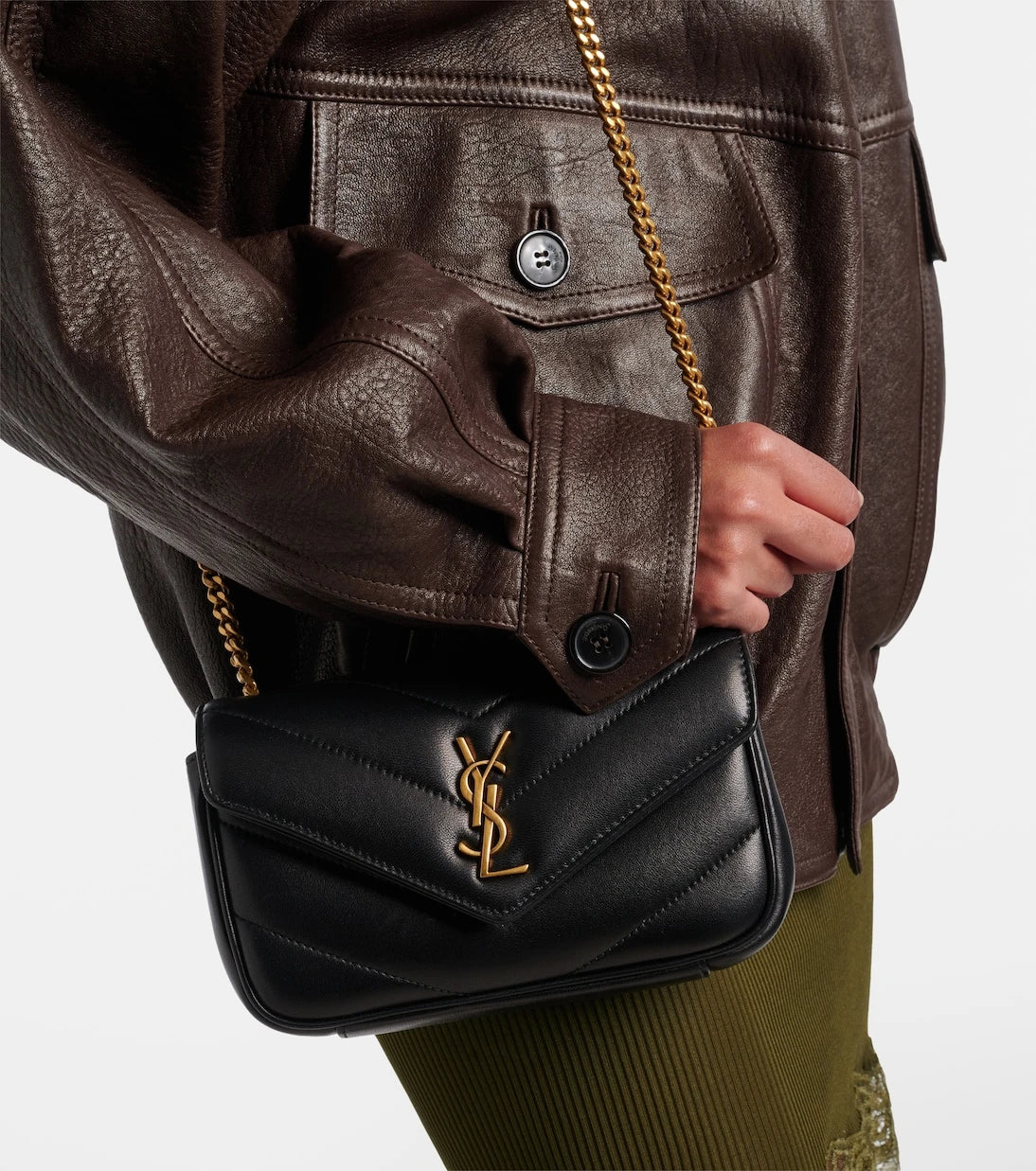 Saint Laurent - Loulou Mini leather crossbody bag