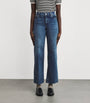 FRAME Blue Le Slim Palazzo Wide-Leg Jeans