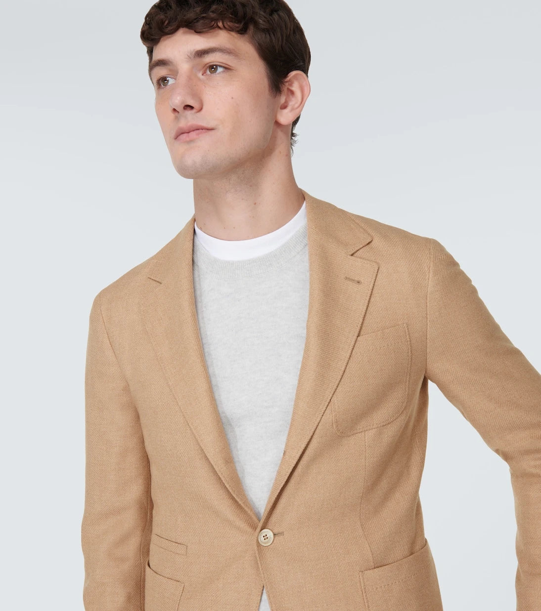 Brunello Cucinelli - Wool, cashmere, and silk twill blazer