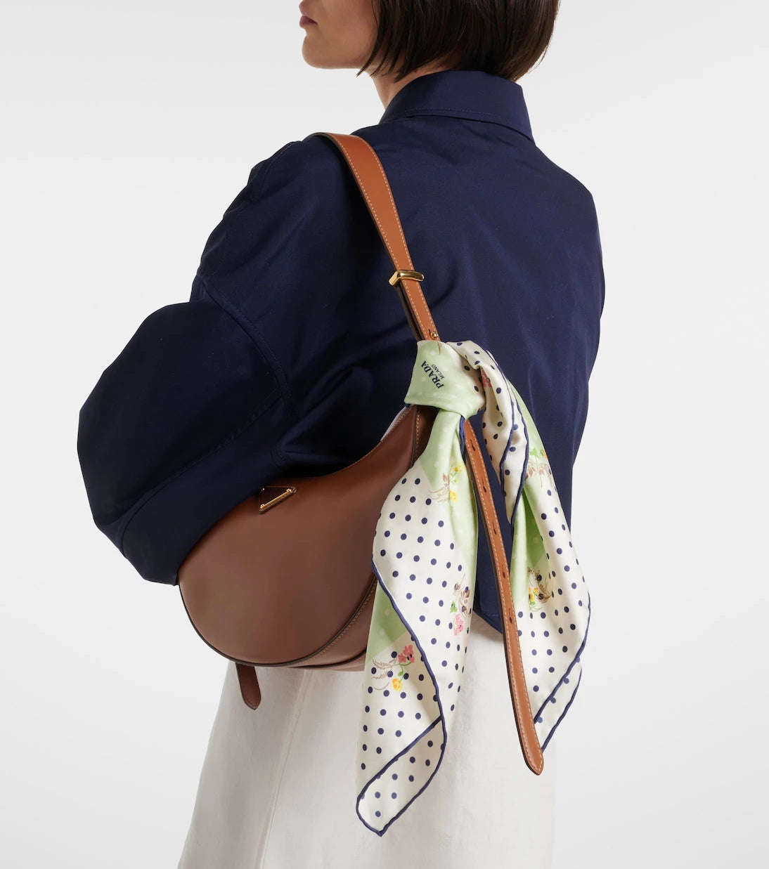 Prada - Printed silk twill scarf
