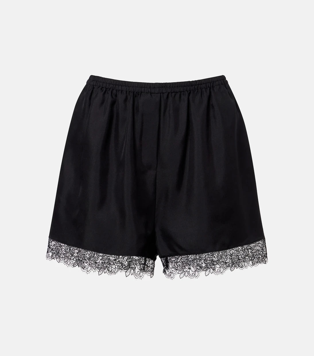 Róhe - Lace-trimmed silk shorts