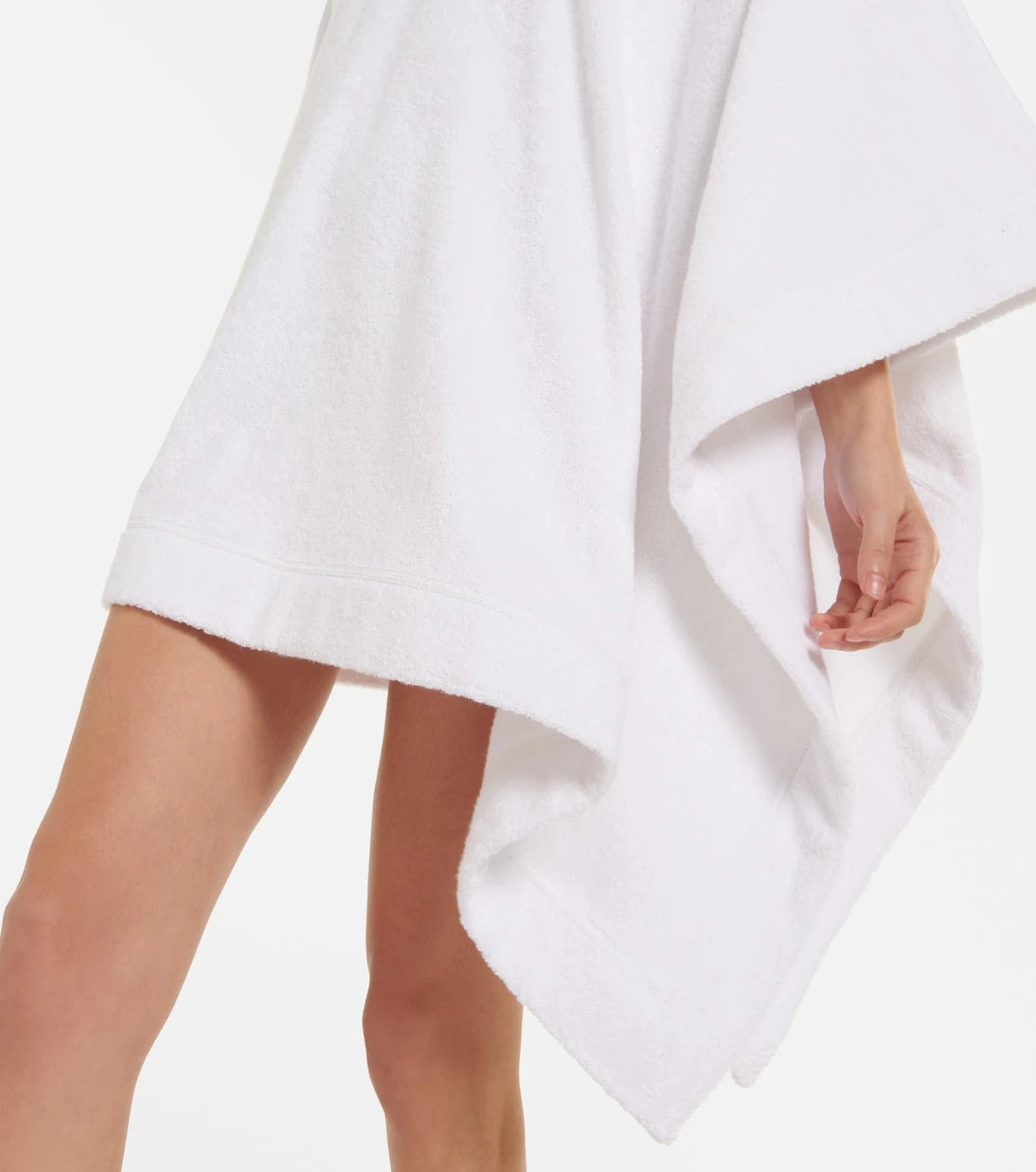 Alaïa - Cropped cotton terry hoodie