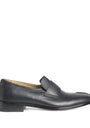 Leather Debossed Logo Loafers