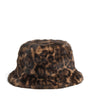 Claudie Pierlot Brown Faux Fur Leopard Bucket Hat