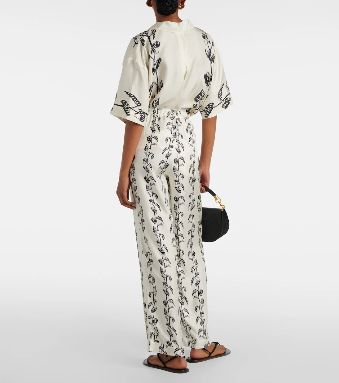 Asceno - Aurelia silk twill palazzo pants