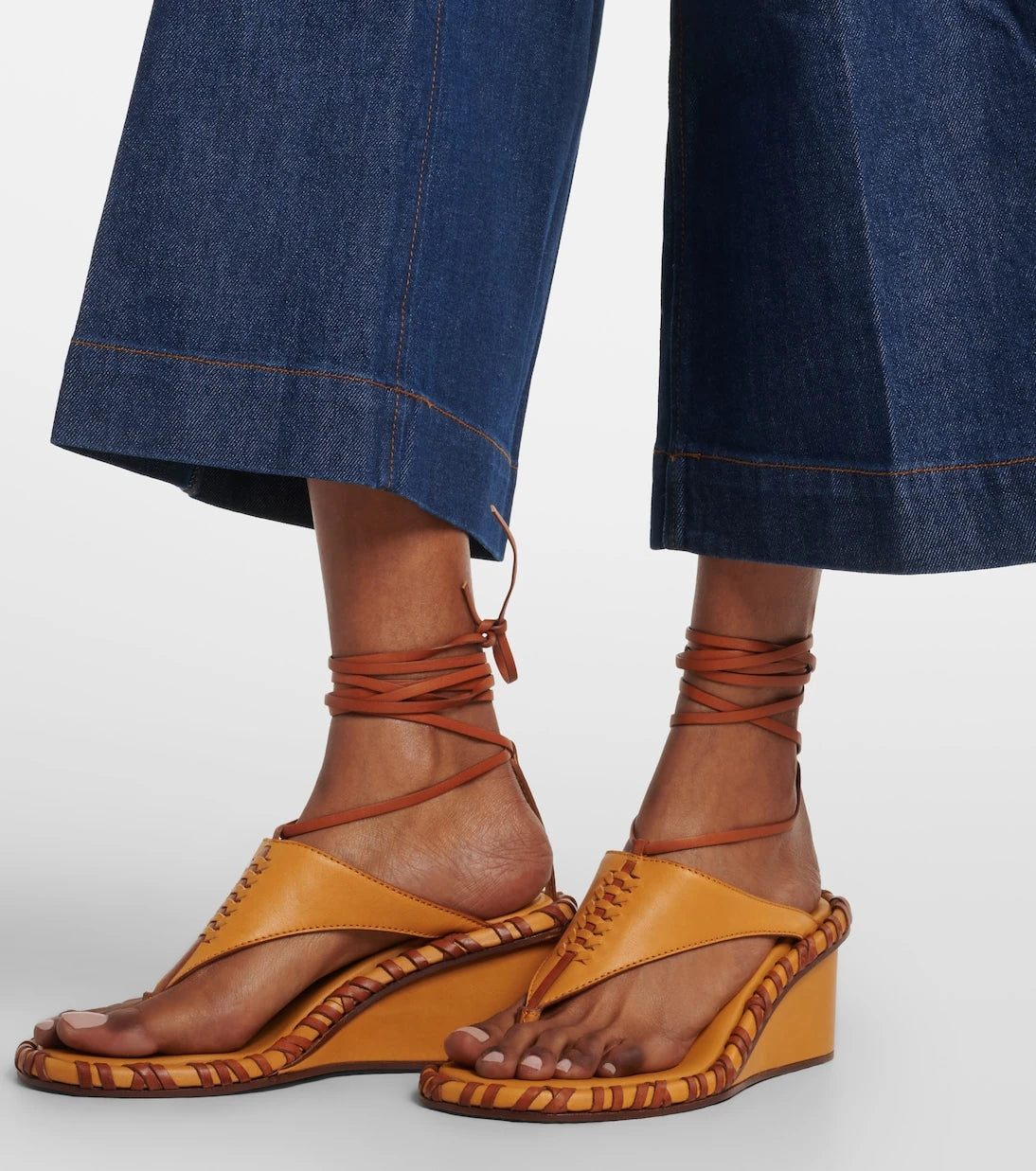 Zimmermann - Aster cropped flared jeans