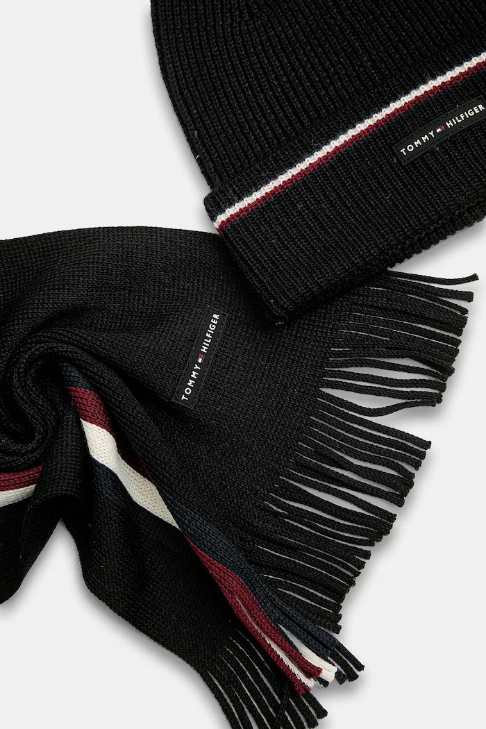 Tommy Hilfiger Yünlü Bere ve Atkı