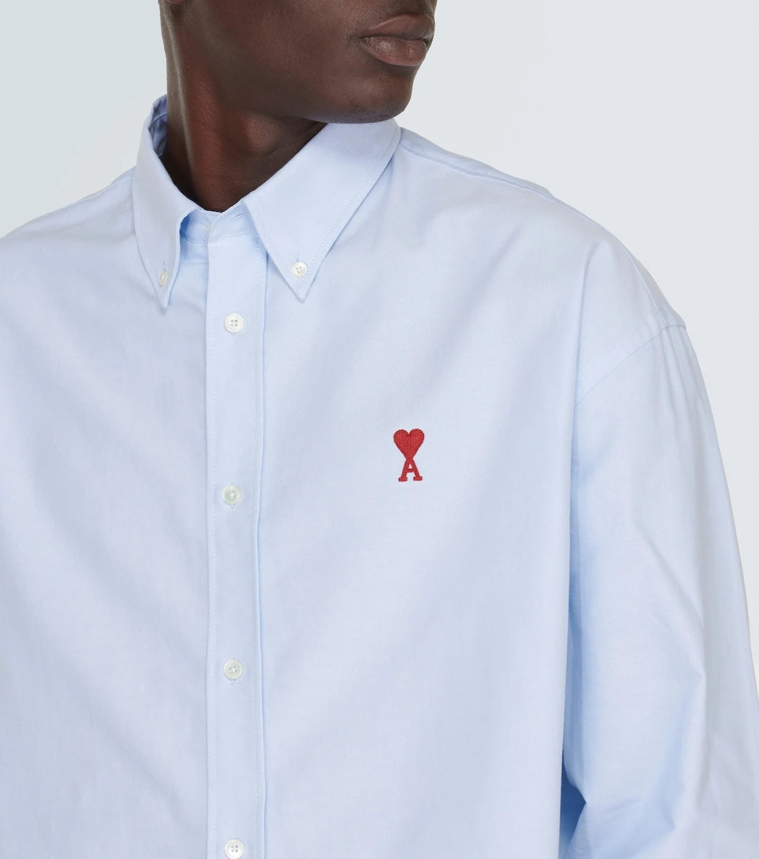 Ami Paris - Ami De Cœur cotton poplin shirt