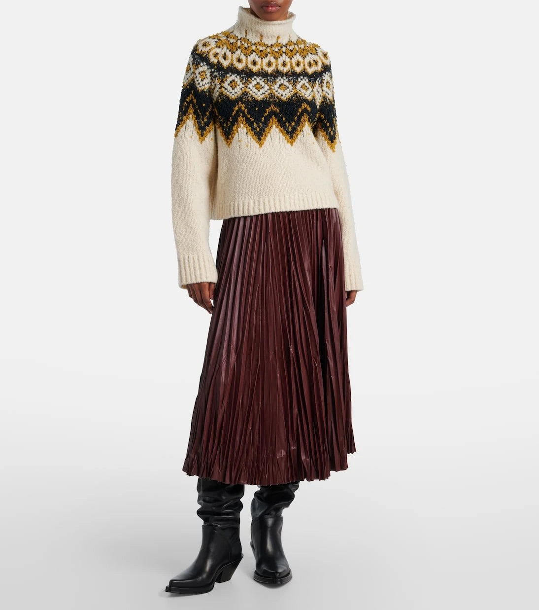 Proenza Schouler - White Label Rosalyn plissé midi skirt