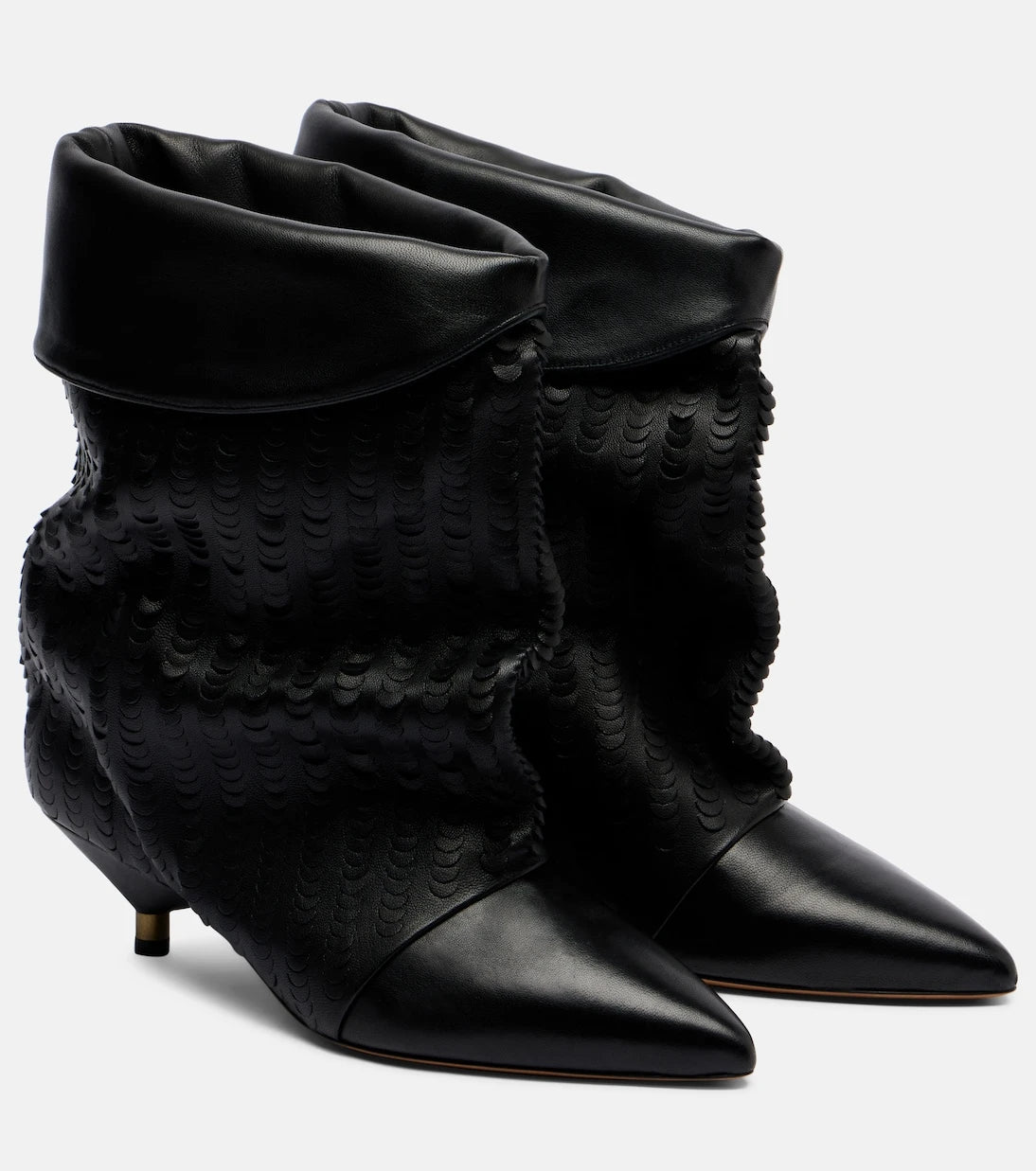Isabel Marant - Edrika 45 laser-cut leather ankle boots