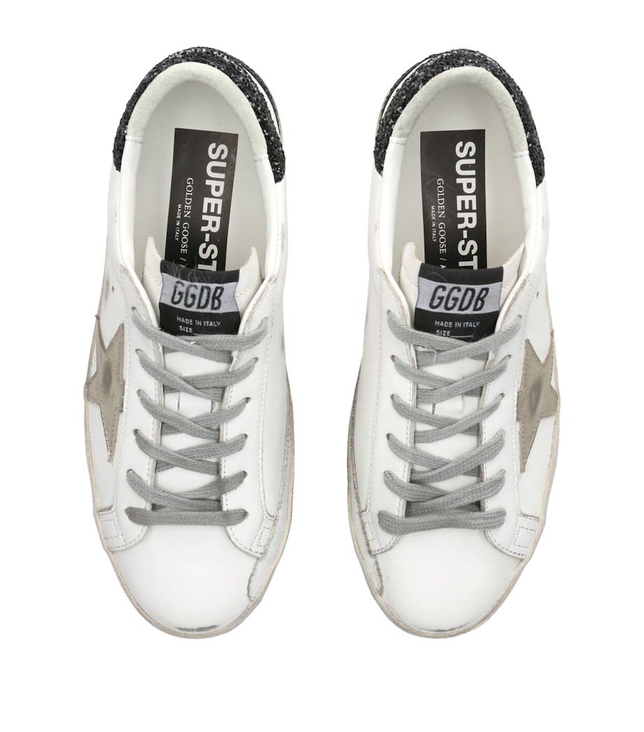 Golden Goose White Leather Super-Star Sneakers