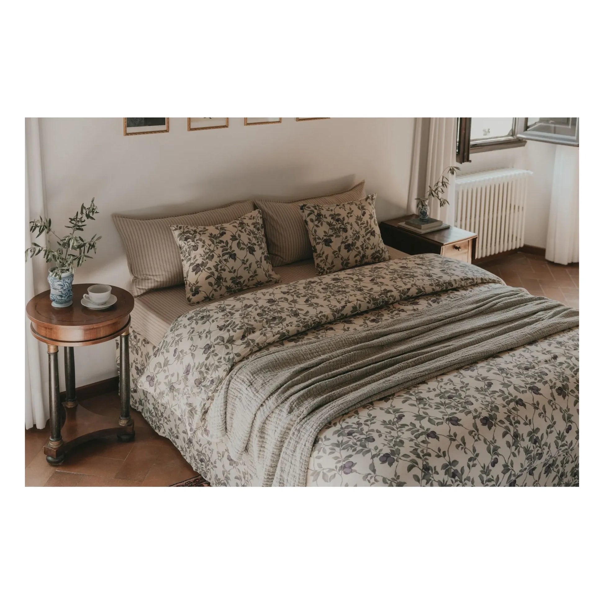 garbo&friends - Stripe fitted sheet | Beige