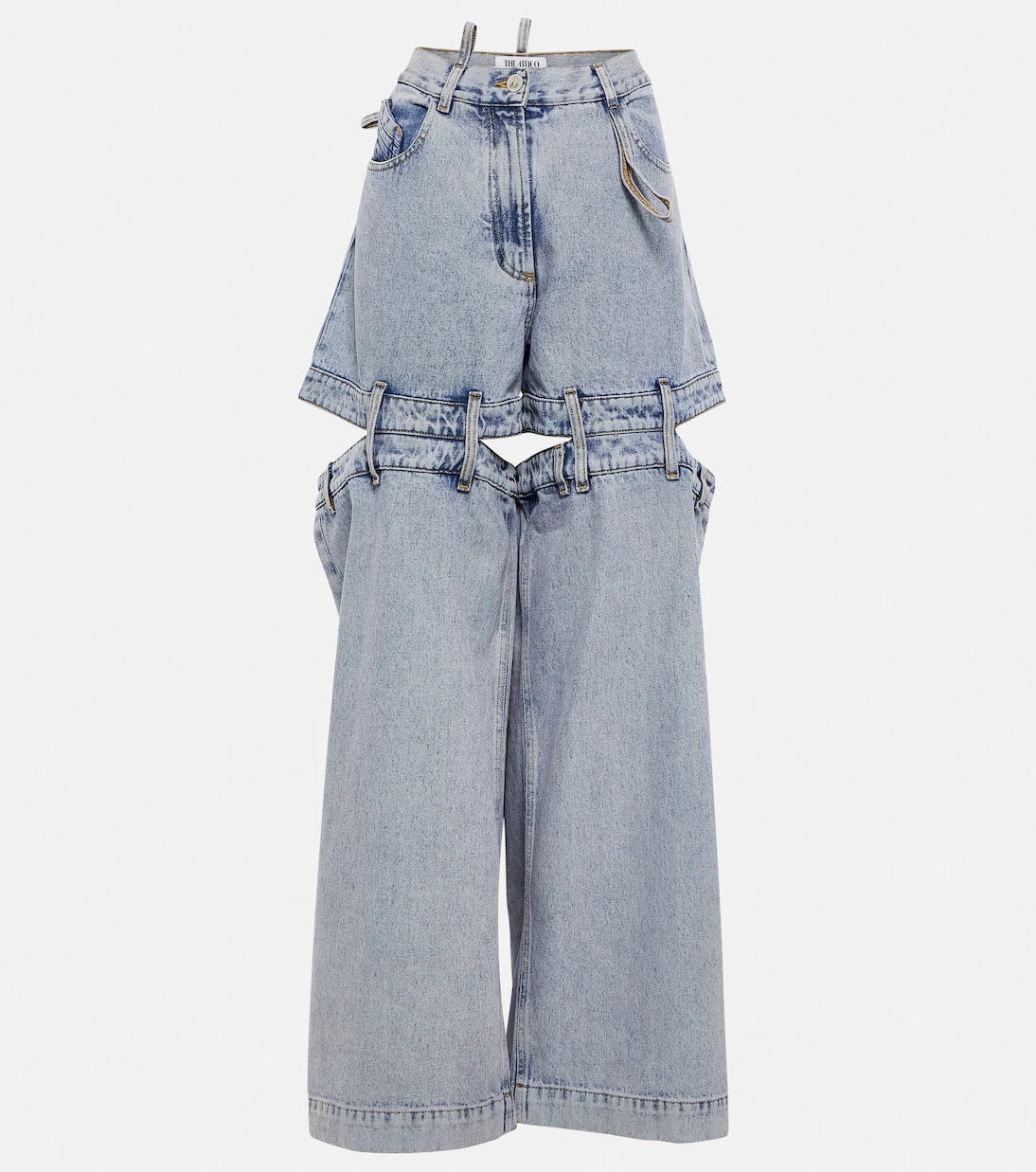 The Attico - Low-rise wide-leg jeans