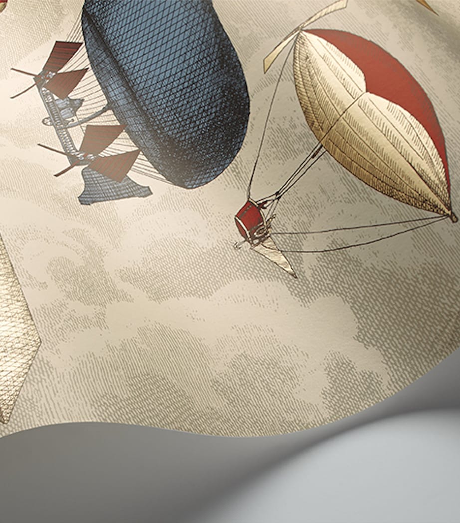 Cole & Son x Fornasetti Set of 2 Macchine Volanti Wallpaper Rolls