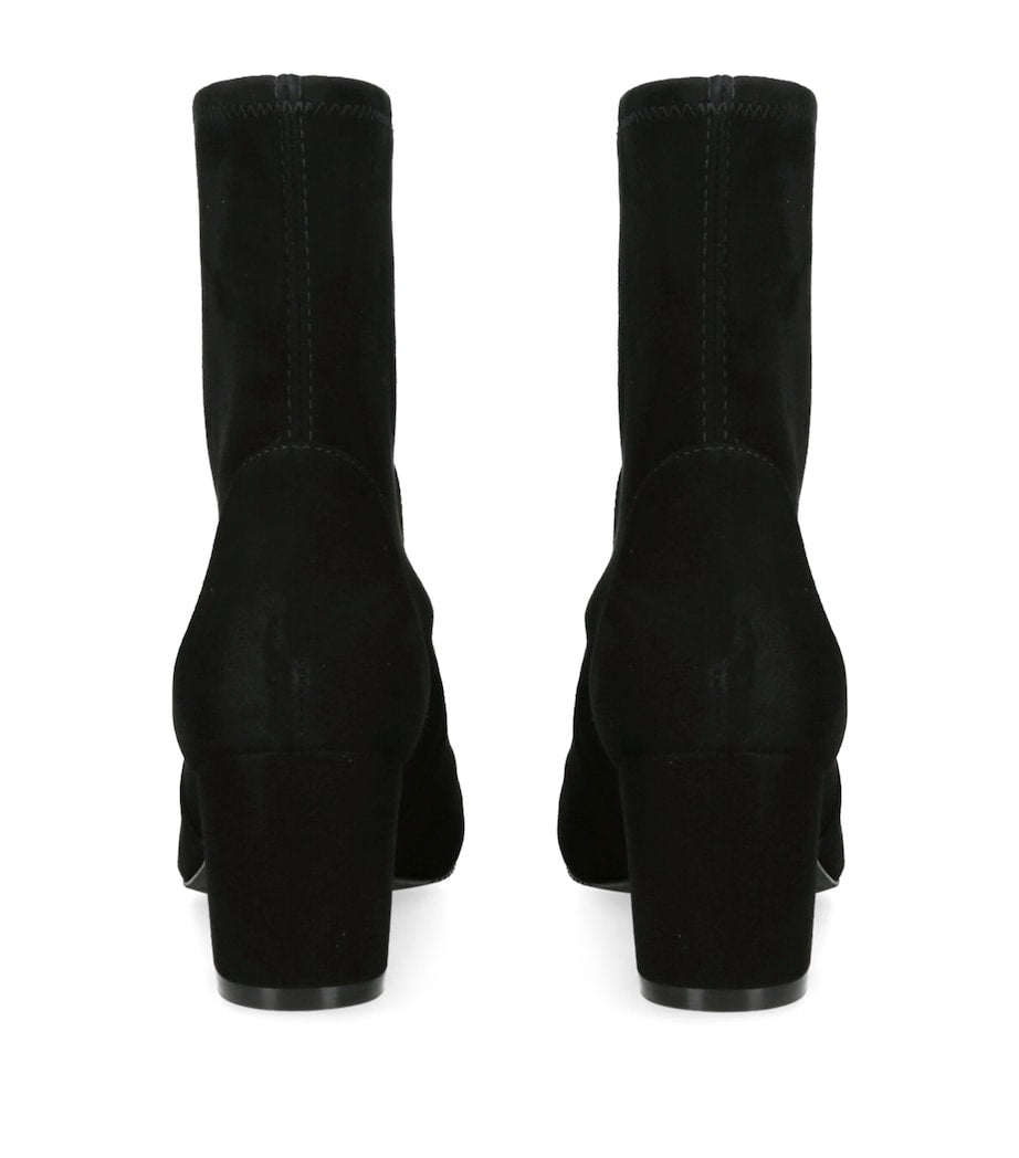 Stuart Weitzman Black Suede Yuliana Ankle Boots 60