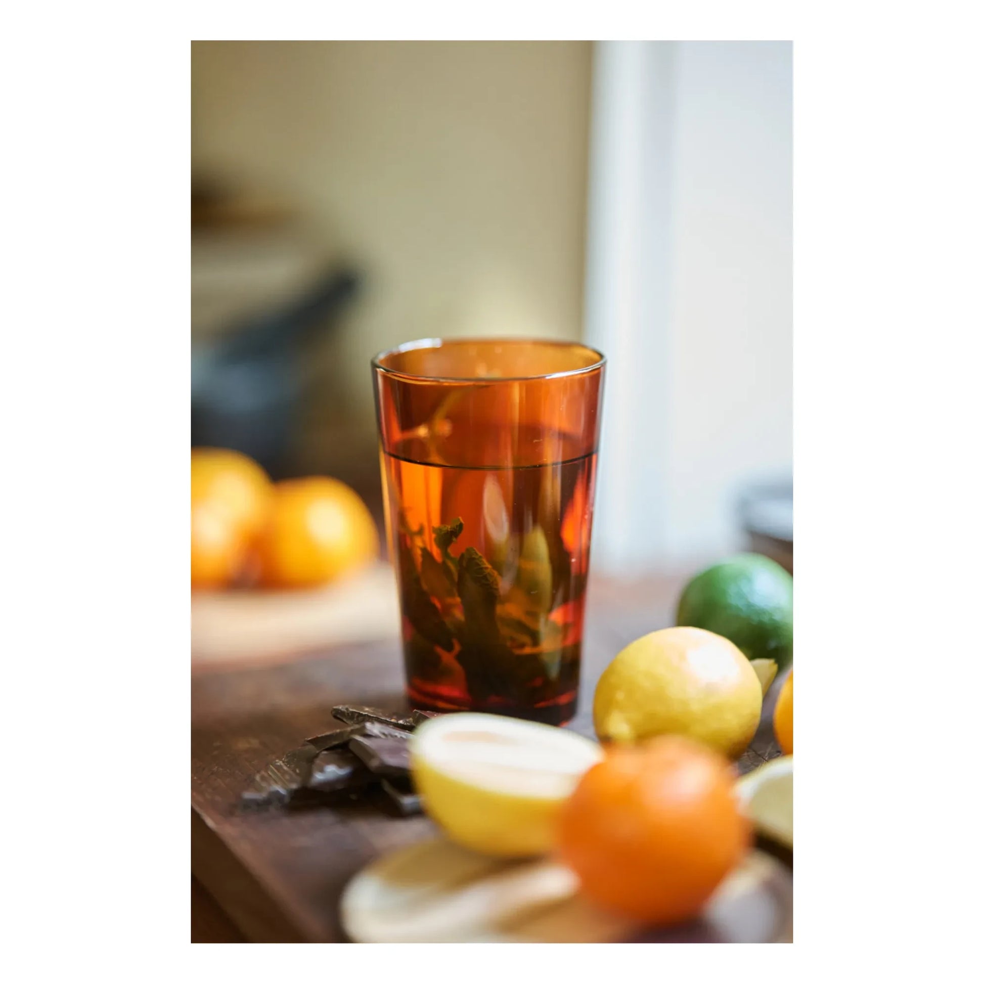 HKliving - 70s Cups - Set of 4 | Amber