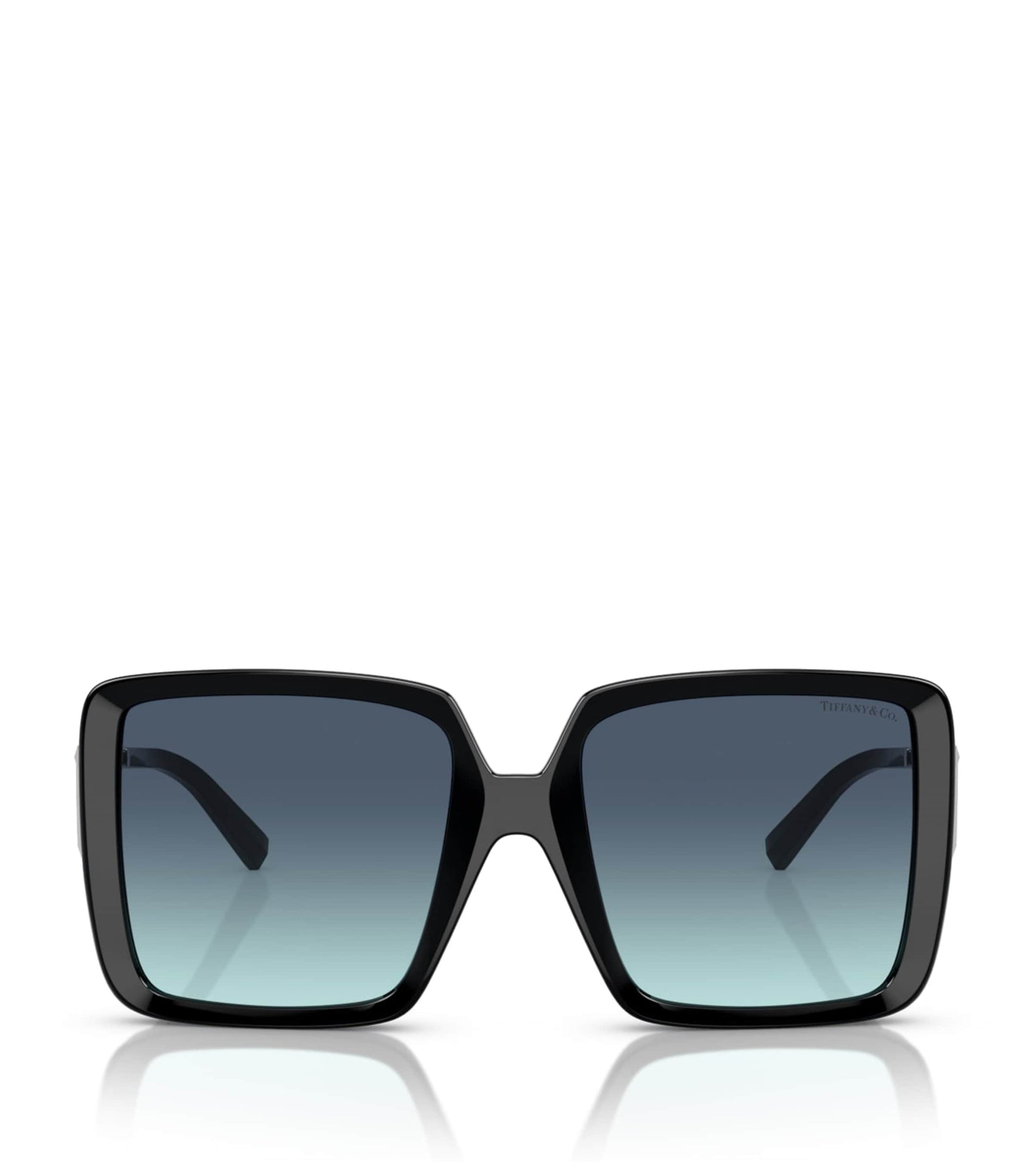 Tiffany & Co. Black Injected Square Oversized Sunglasses