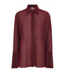 Oséree Burgundy Glazed Lumière Shirt