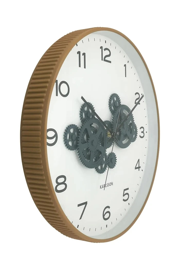 Стенен часовник Karlsson Open Gear 40 cm