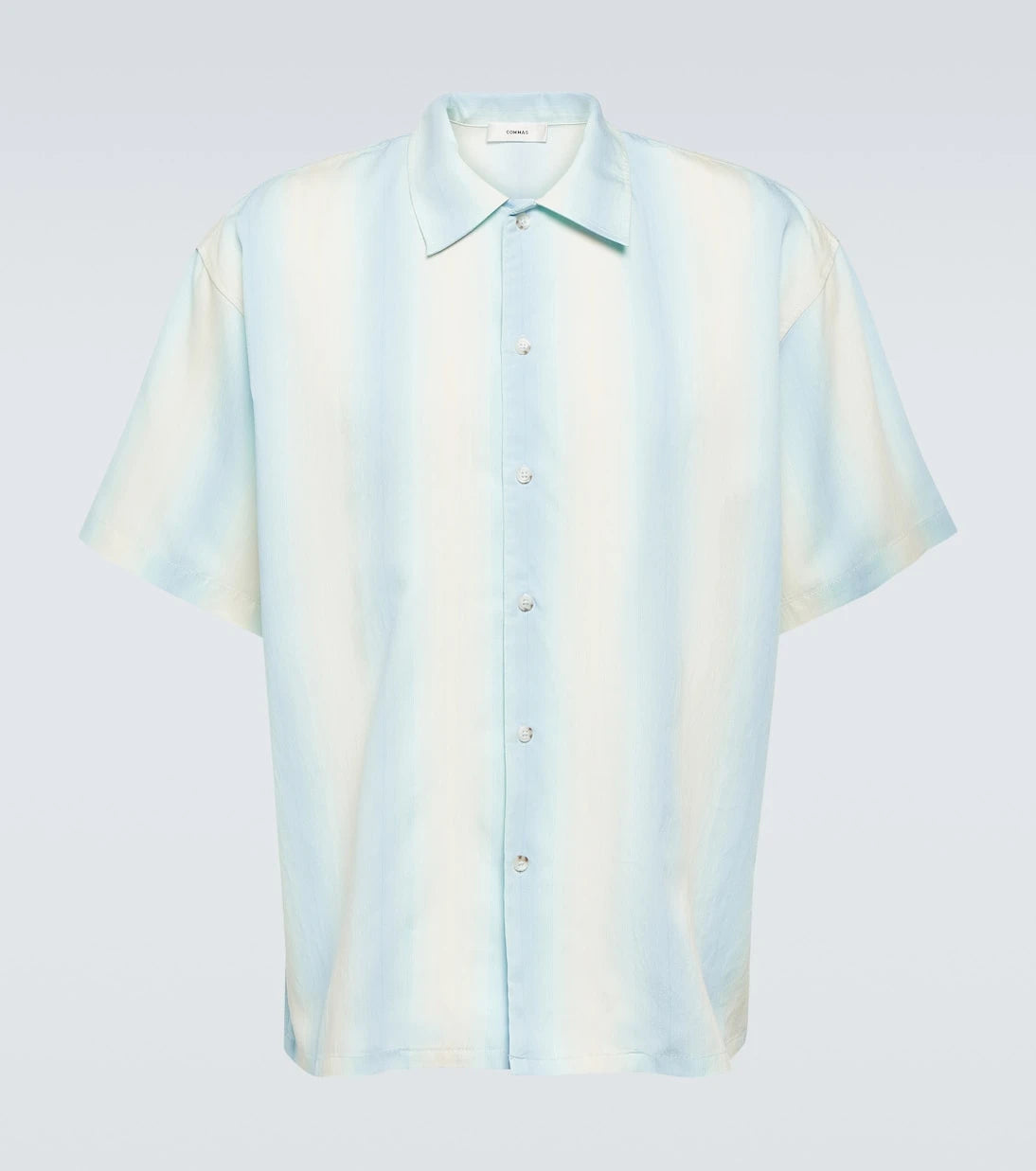 Commas - Oversized striped bowling shirt