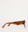 LOEWE Brown Small Acetate Butterfly Screen Sunglasses