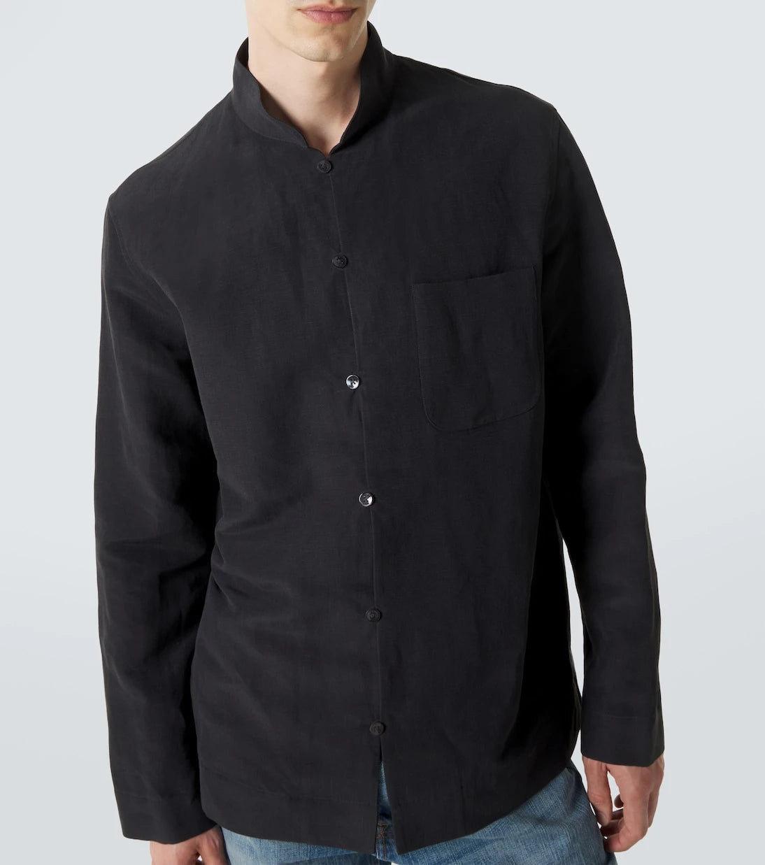 Umit Benan - Francis linen and silk shirt