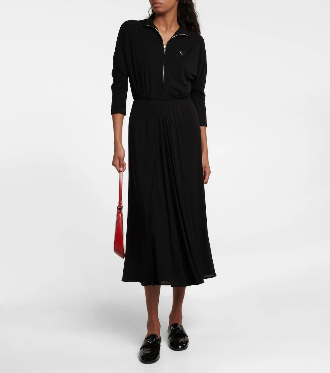 Prada - Mockneck midi dress
