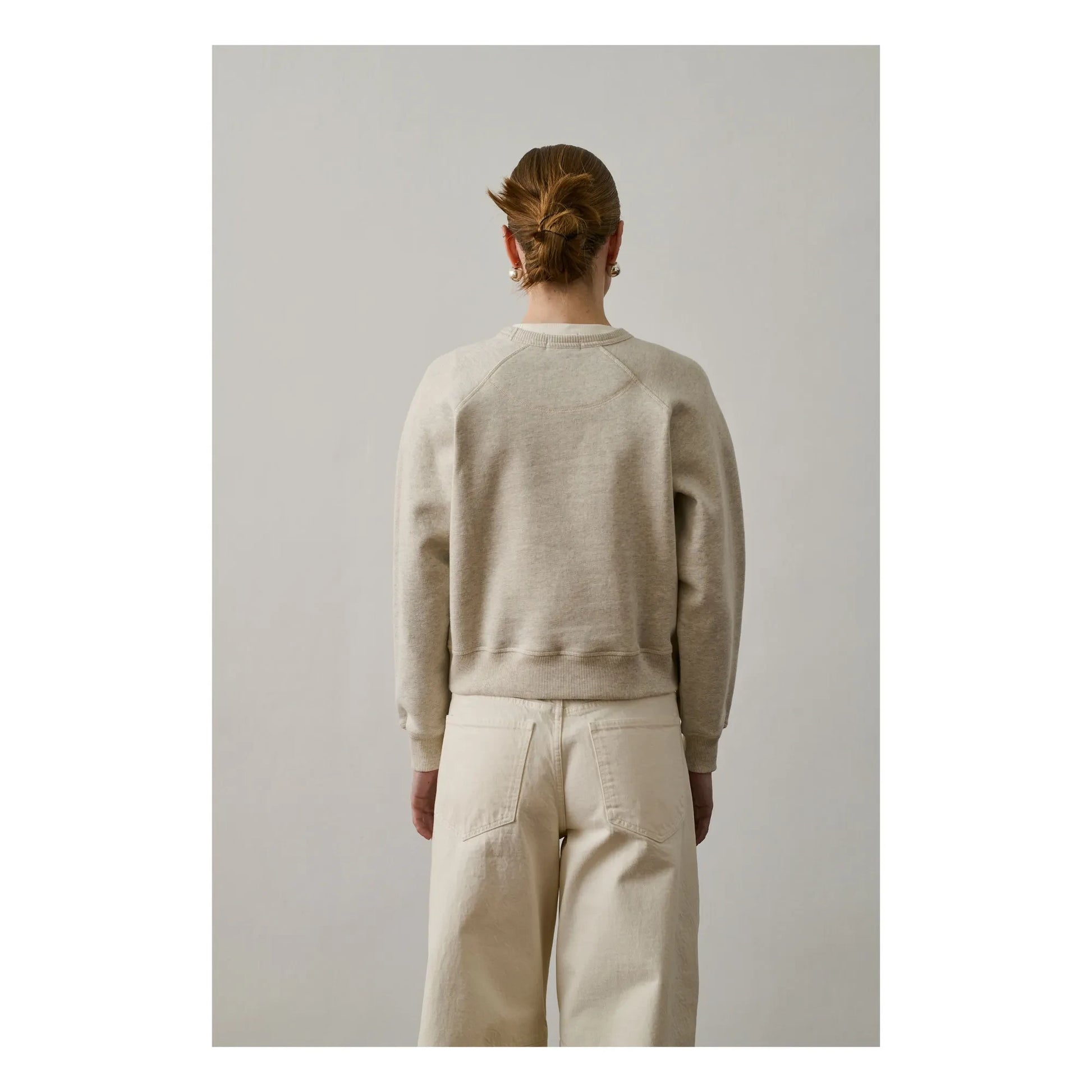Soeur - Artemis organic cotton sweatshirt | Light eather grey